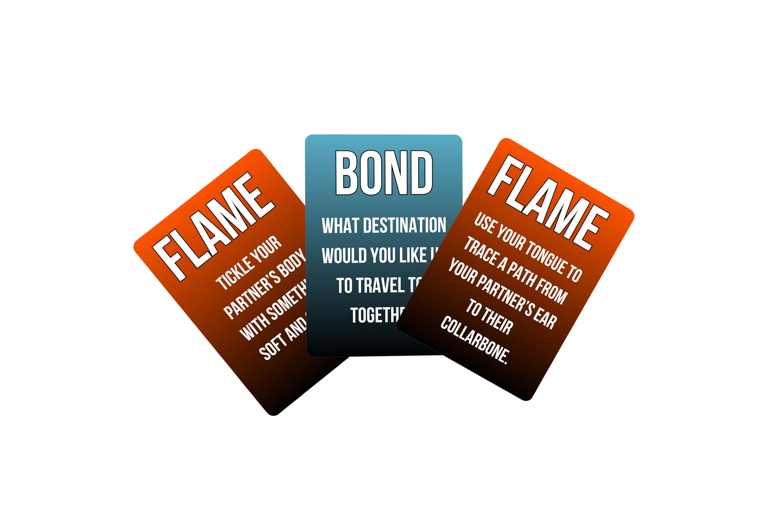 JB UK Flame and Bond, Couples Card Game, Spicy Dares & Questions Card Game for Couples, Romantic Fun for Date Night Boyfriend - Image 2