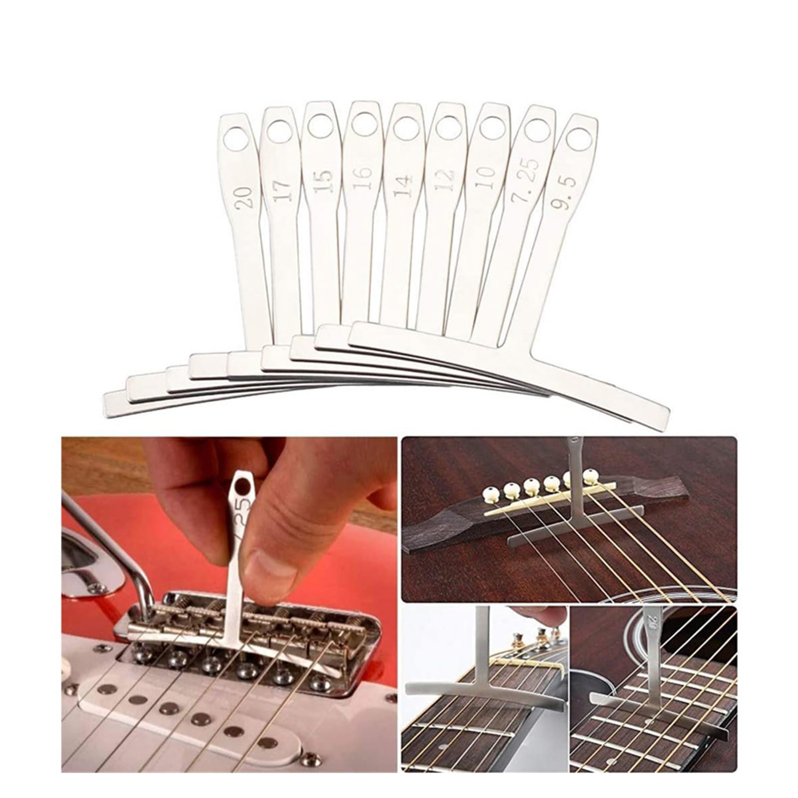 Narzędzia Do Naprawy Gitar Zestaw Narzędzi Do Tworzenia I Naprawy Gitar Zawiera Miernik Do Regulacji Strun I Klucz Imbusowy
