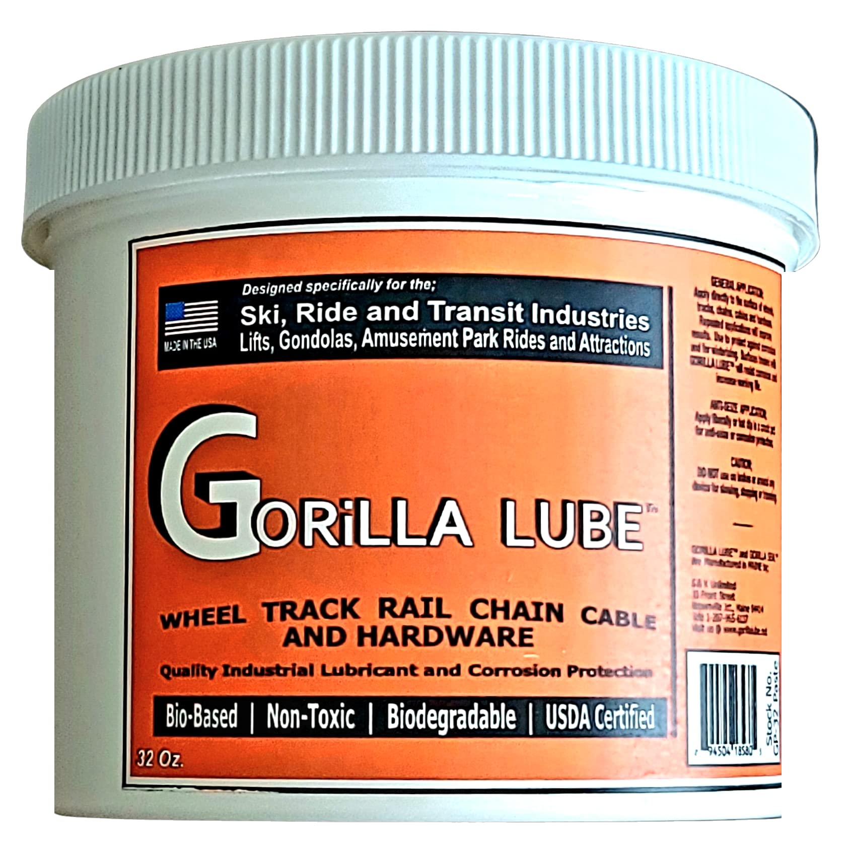 Gorilla Lube Paste Quart Jar
