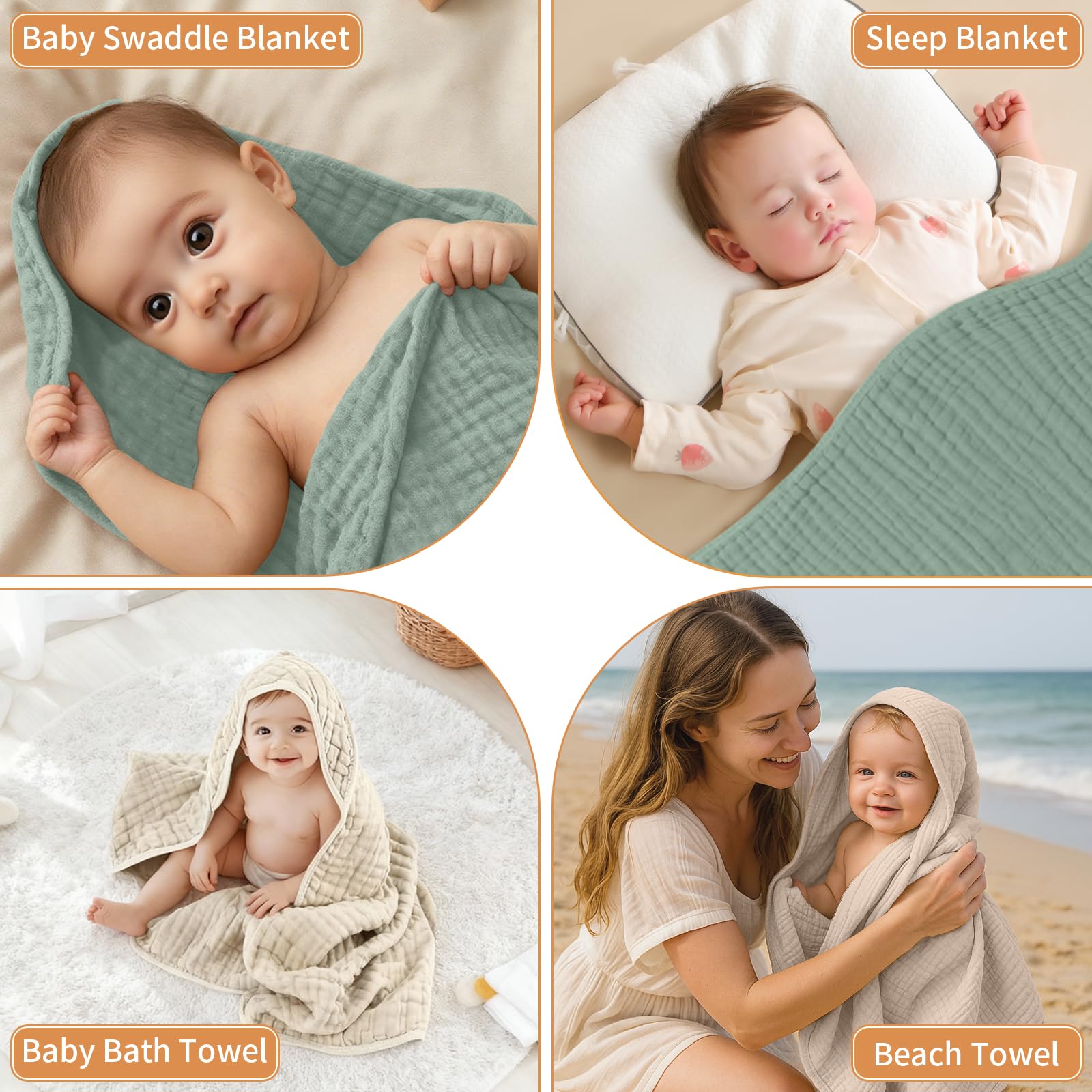 2pcs Serviette à Capuche pour Bébé 80 × 80 cm Drap Serviette de Bain Capuche Bébé Super Absorbante Coton Doux Peignoir Cape de Bain Nouveau-né,Naissance,Enfant pour Piscine ou Plage