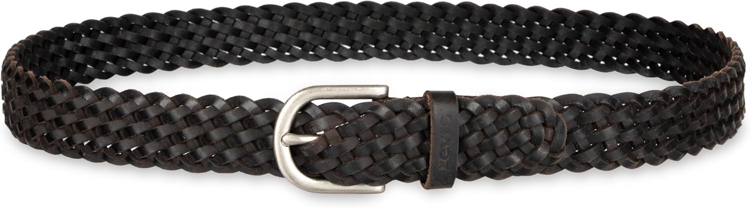 Levi's womens Fully Adjustable Casual Leather Braided Belt for Jeans and Dresses - Image 4