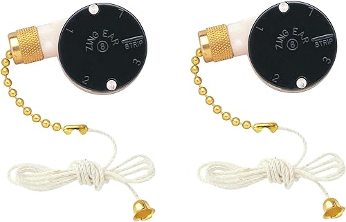 Westinghouse Paquete de 2 interruptores de ventilador de 3 velocidades (paquete de 2)