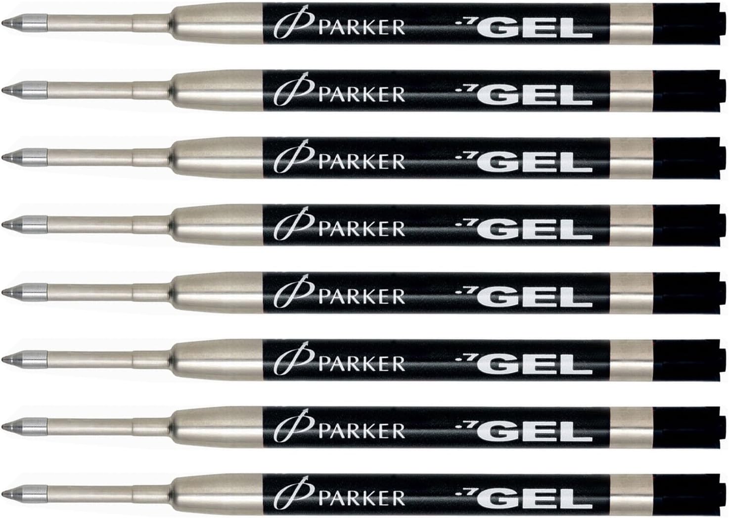 BLACK Parker Gel Ballpoint Pen Refill - Medium 0.7mm Tip, Factory Sealed Pack