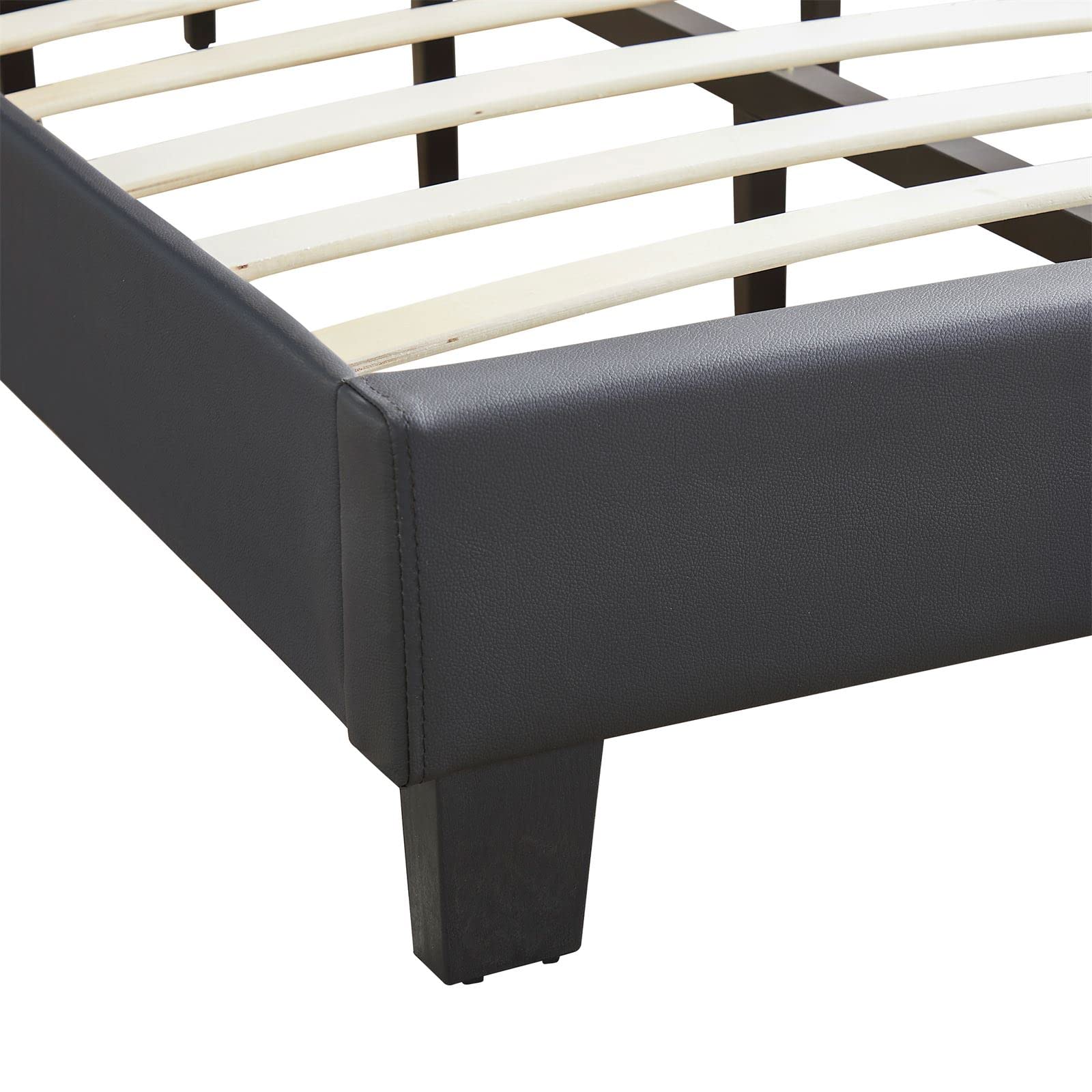 CARO-Möbel Glasgow Gestoffeerd bed, bedframe 90 x 200 cm eenpersoonsbed