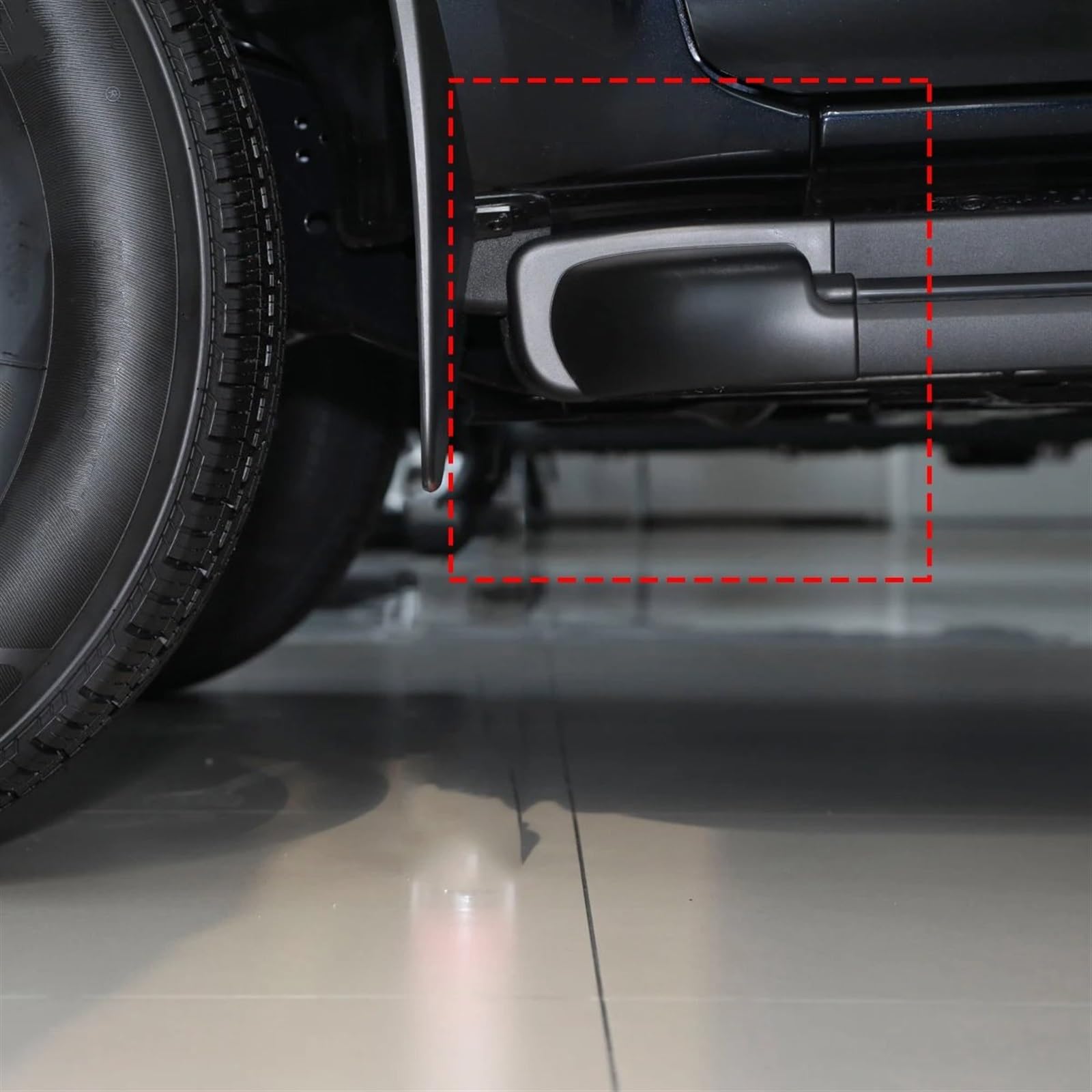 Faldones Laterales Tapa Extremo Estribo Lateral Puerta Coche para Nissan para NAVARA D23 NP300 2015 2016 2017, Cubierta Tapón Estribo para Coche Faldón Lateral(Rear Right)