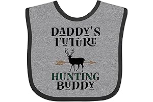 inktastic Daddy Future Hunting Buddy Camo Bibs for Boys
