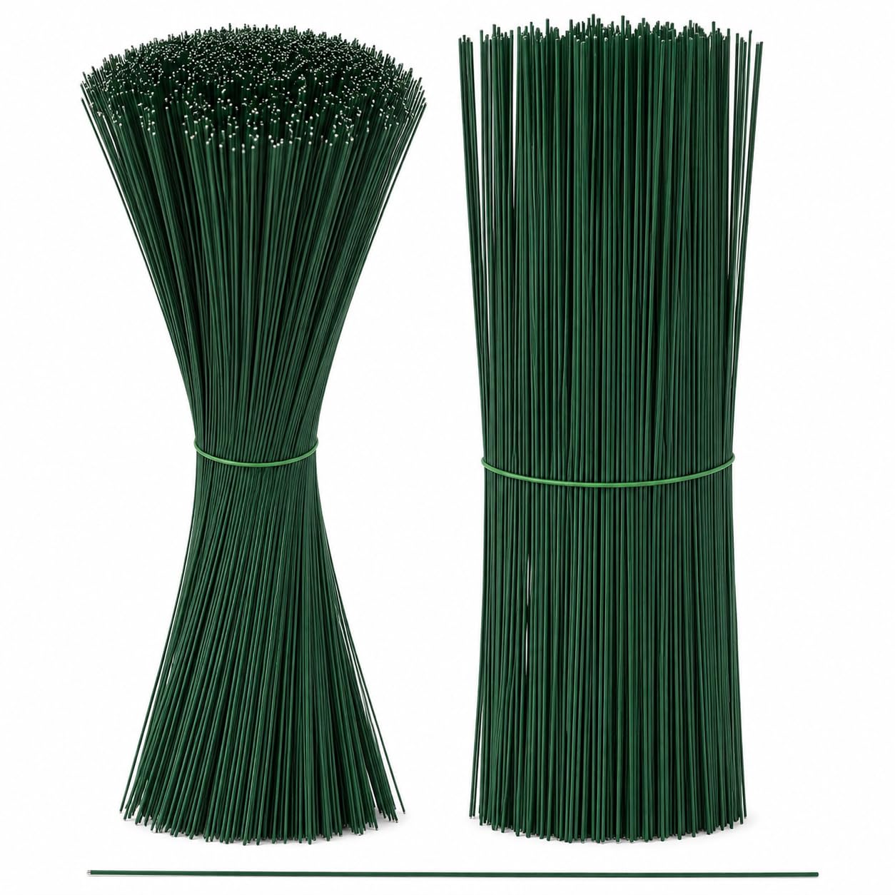 Green Iron Wire Sticks for Flower Stem Making 30cm, 100Pcs | DIY Floral Arrangements, Bridal Bouquet Support, Plant Stand Support, Home Craft Projects, Sturdy Iron Wire-image-39