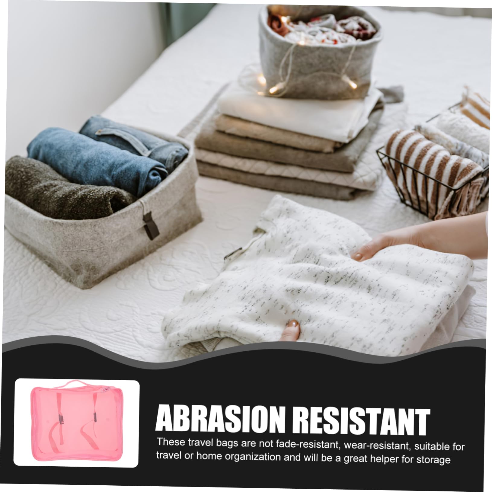 Alipis Borsa da Viaggio Tutto per Abiti di Borse Portaoggetti per Viaggi Organizer per Bagagli in Leggero e Pratico per Contenere Vestiti Biancheria Sporca e Accessori