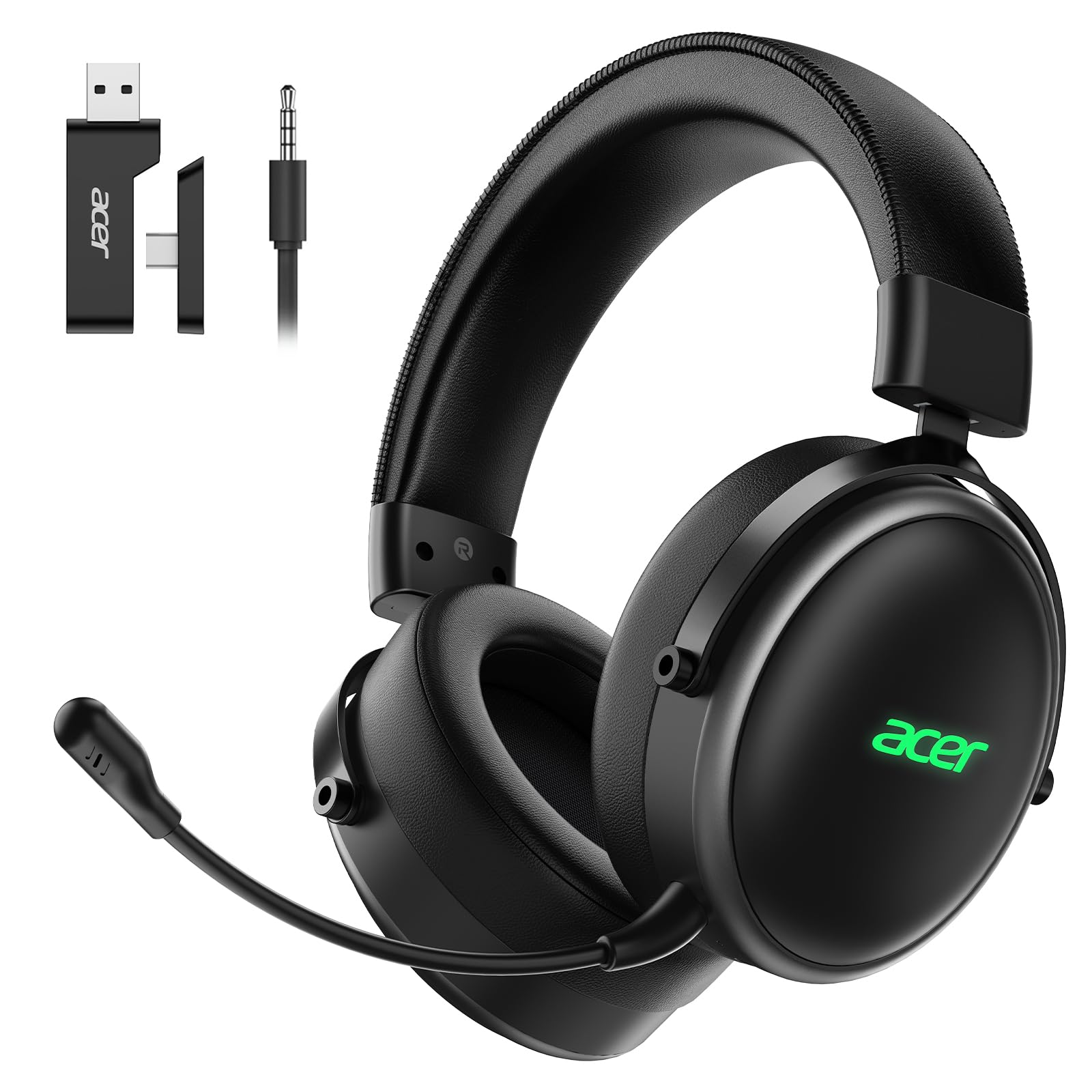 Acer Wireless Gaming Headset with Zero-Latency for PS5,PC,Switch-40H Batt
