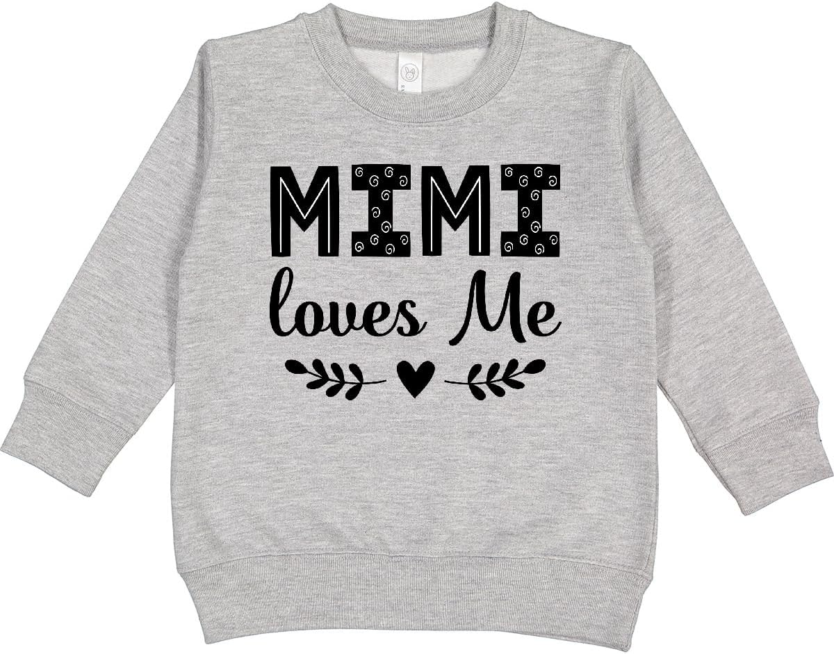 inktastic Mimi Loves Me Baby Clothes Girl Toddler Sweatshirt