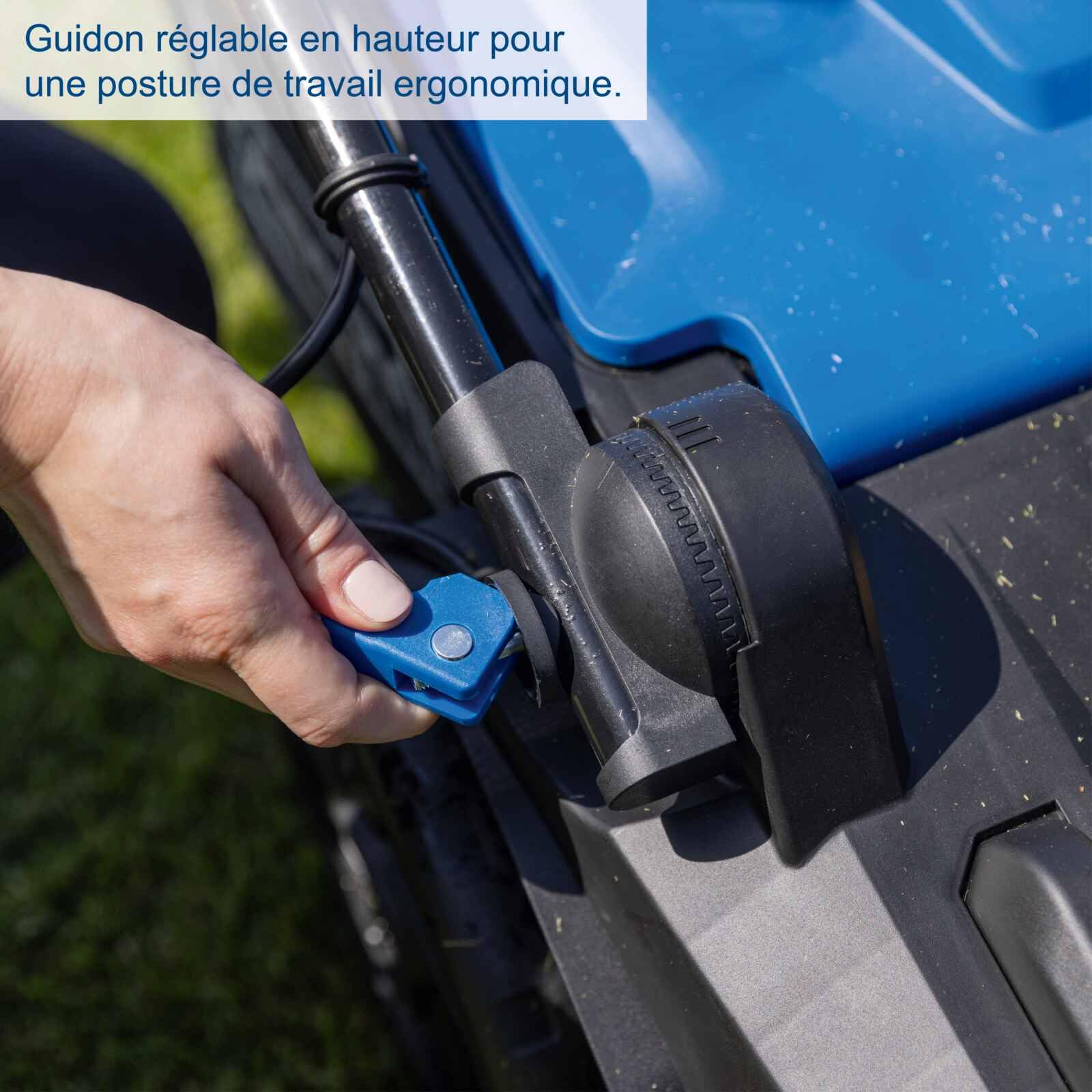 Scheppach Tondeuse à Gazon sans Fil BC-MP430-X 20V -2 Bat 4 Ah et Chargeur