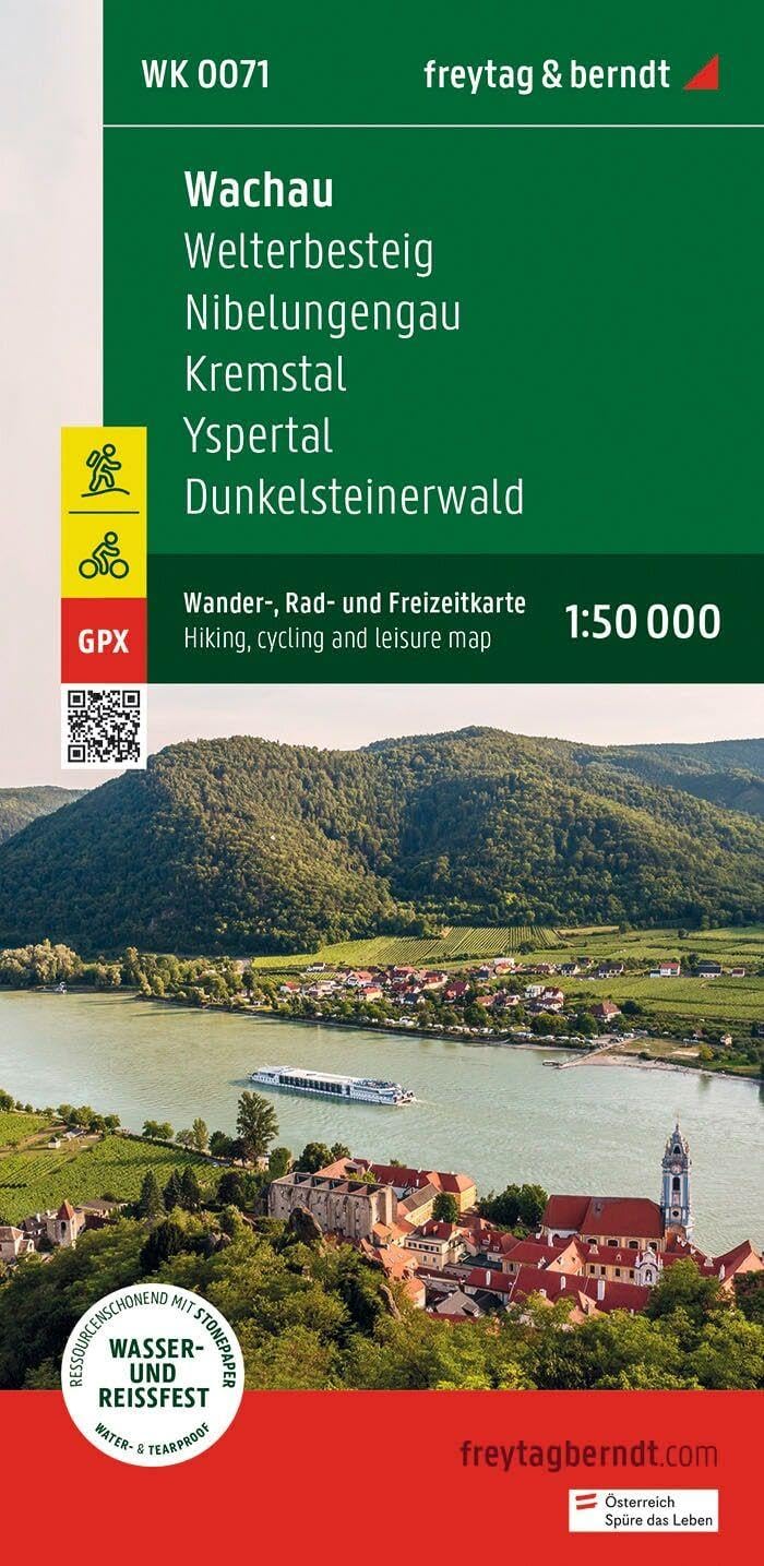 Wachau Hiking, Cycling and Leisure Map