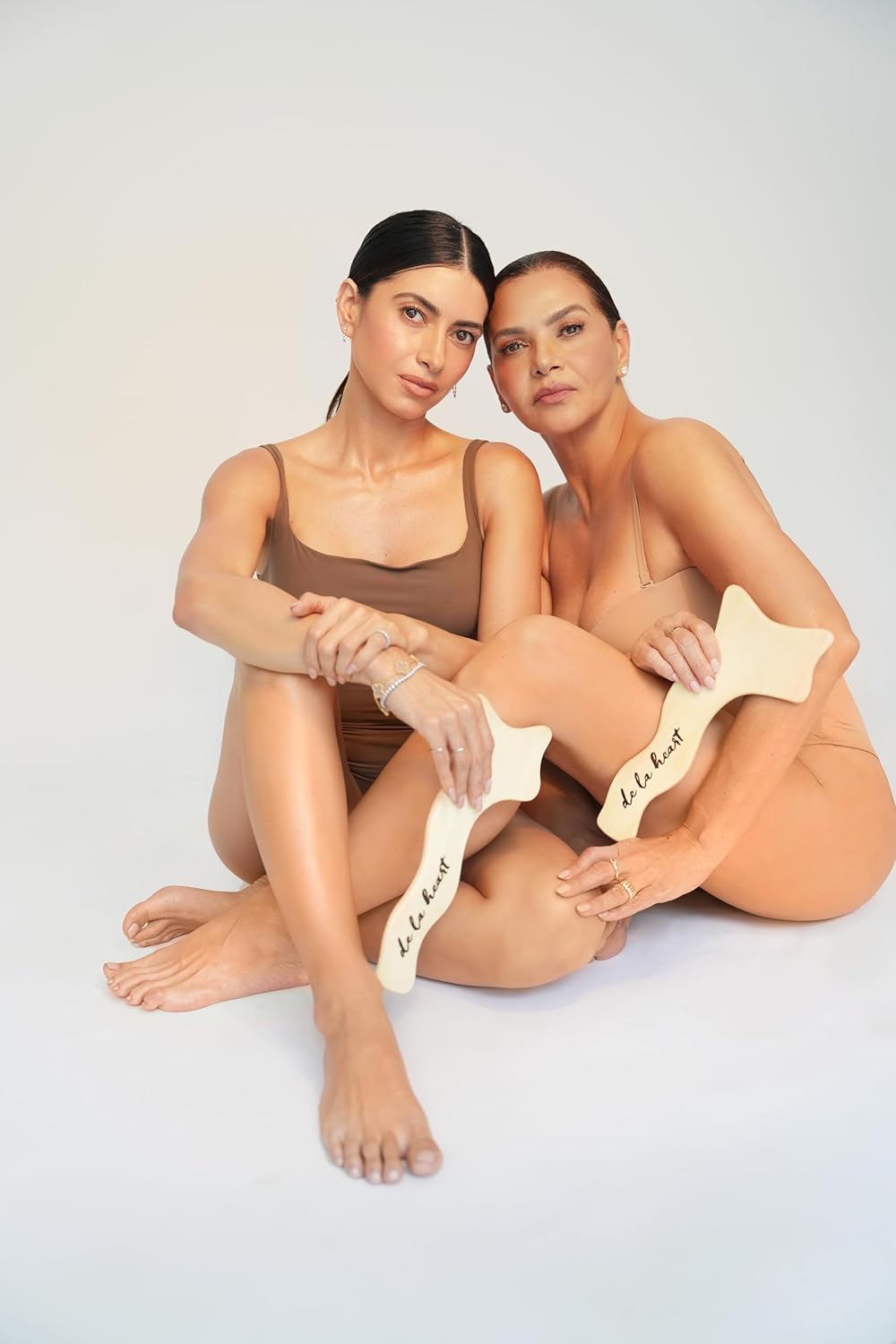 de la heart Wooden Lymphatic Body Massage Tool | Handheld Body Sculpting & Cellulite Massager for Circulation, Muscle Relaxation & Skin Firming | Smooth Wood Maderotherapy Tool for Home Use