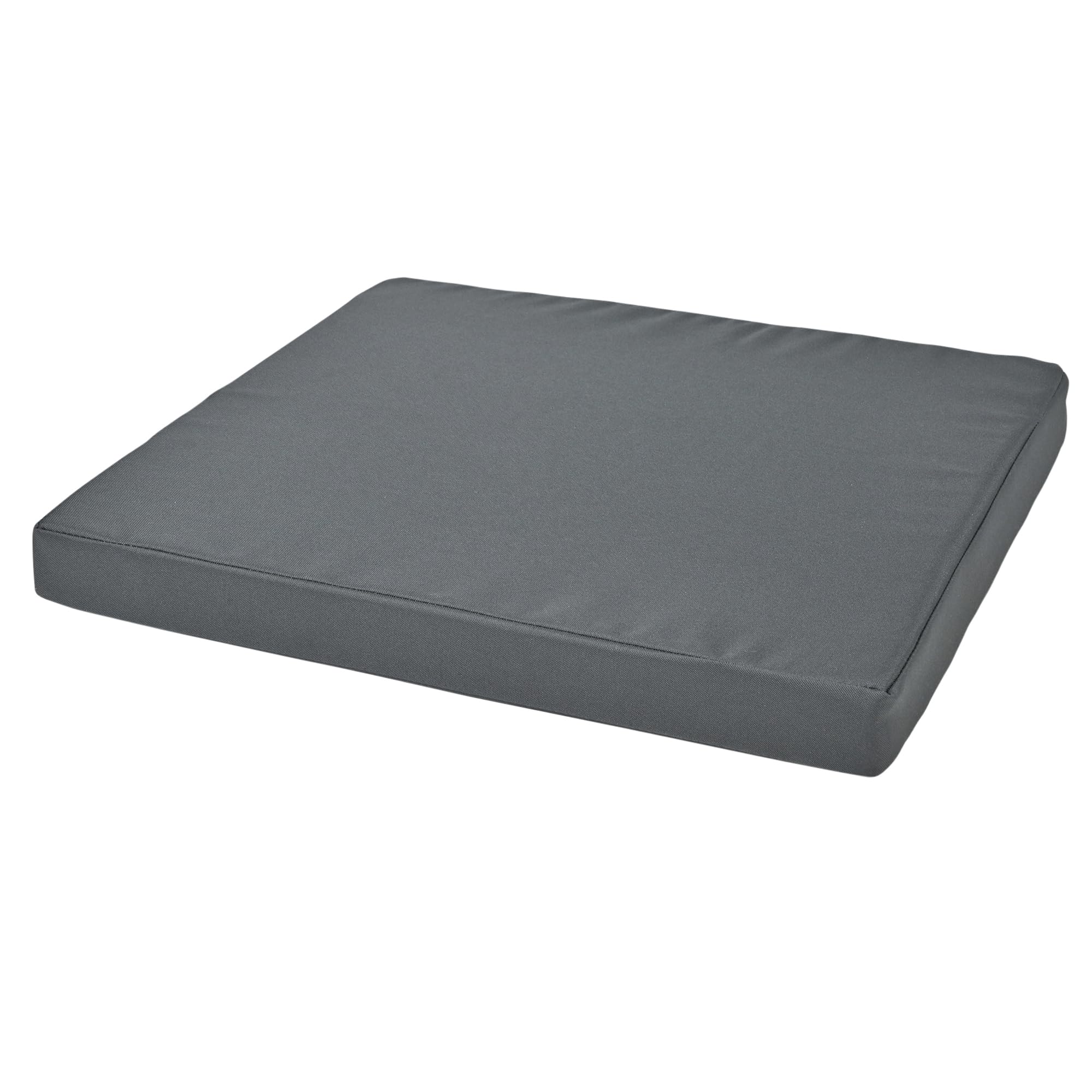 SOFTILLO Waterproof Chair Cushion For Rattan Furniture - Outdoors Seat Pads Cushion Pad For Keter CORFU - 54x50x4cm - Removable Cover, Water Resistant Material, Foam - Garden Patio - Graphite