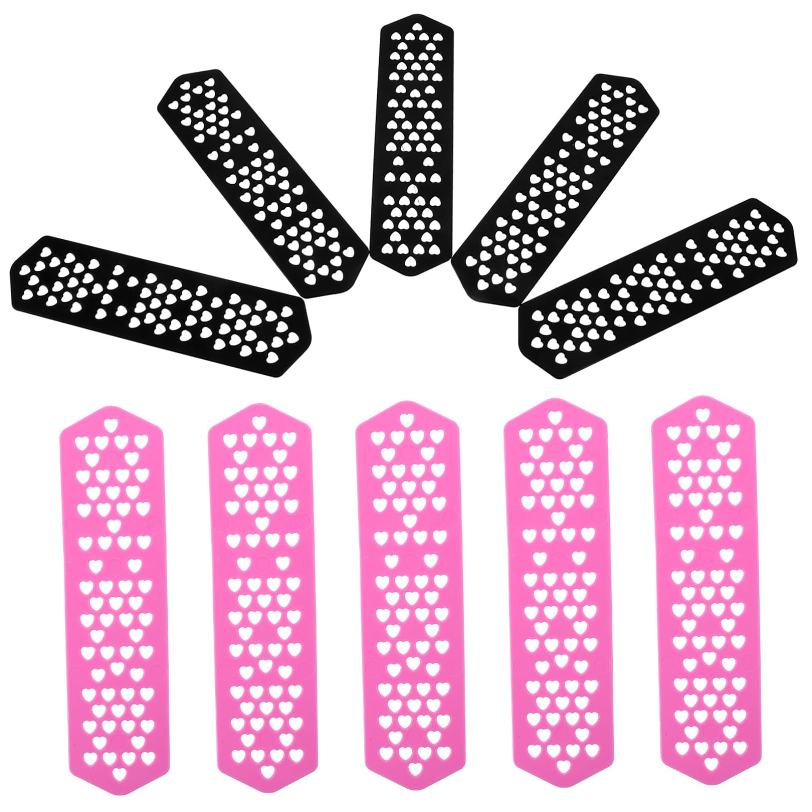 IWOWHERO Hairstylist Present 10pcs Heatproof Perm Plates for Salon Heat-blocking Barbers Tools Durable Material Color