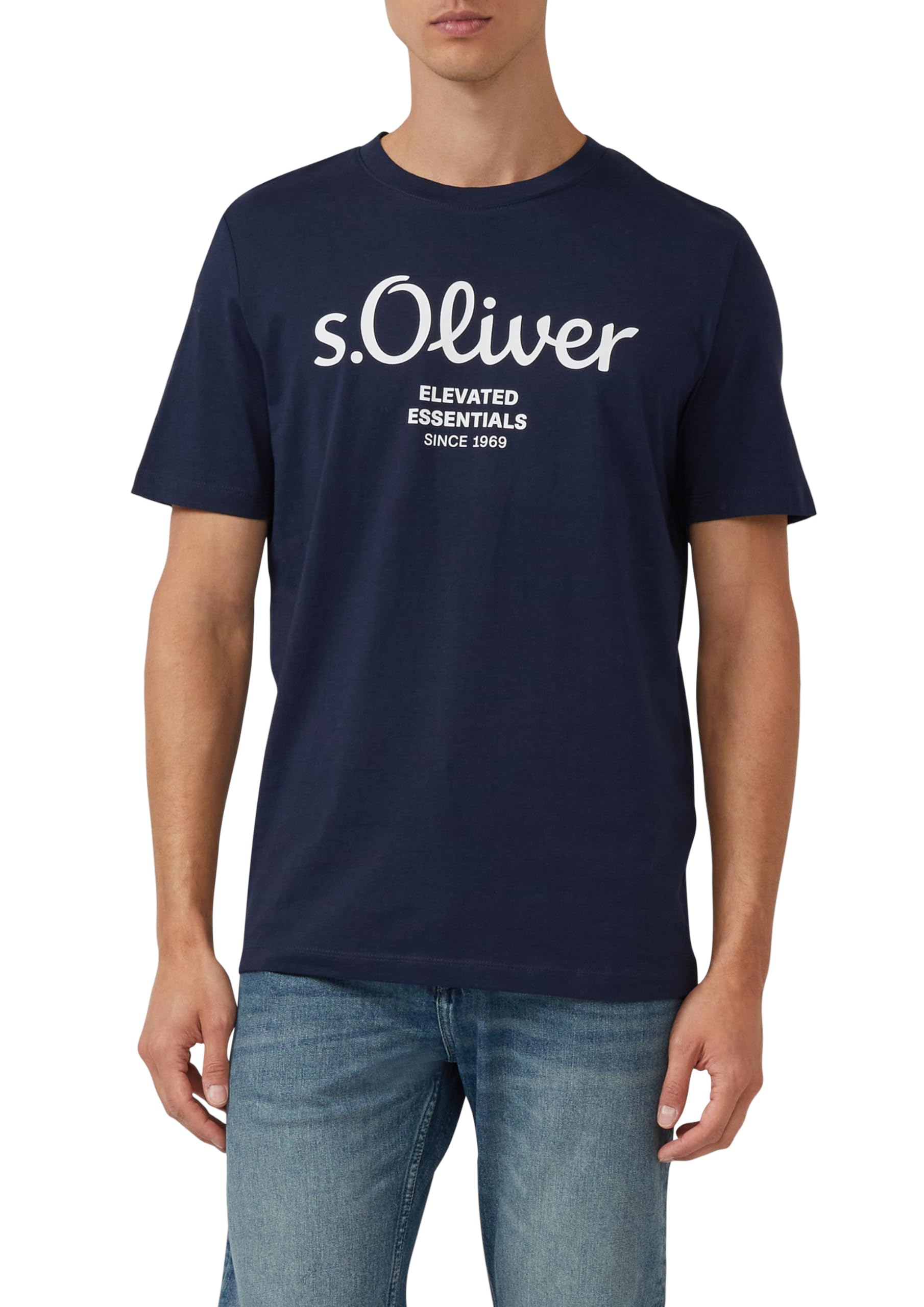 s.Oliver T-Shirt aus Baumwolle mit Label-Print