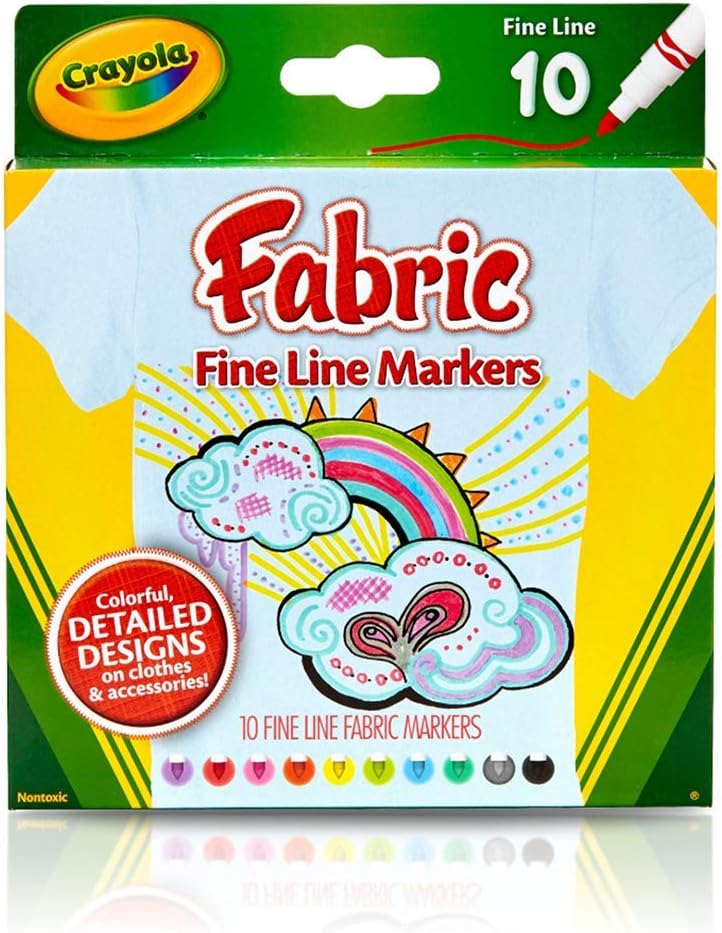 Crayola Fabric Markers 2 Packs of 10 Markers by Crayola