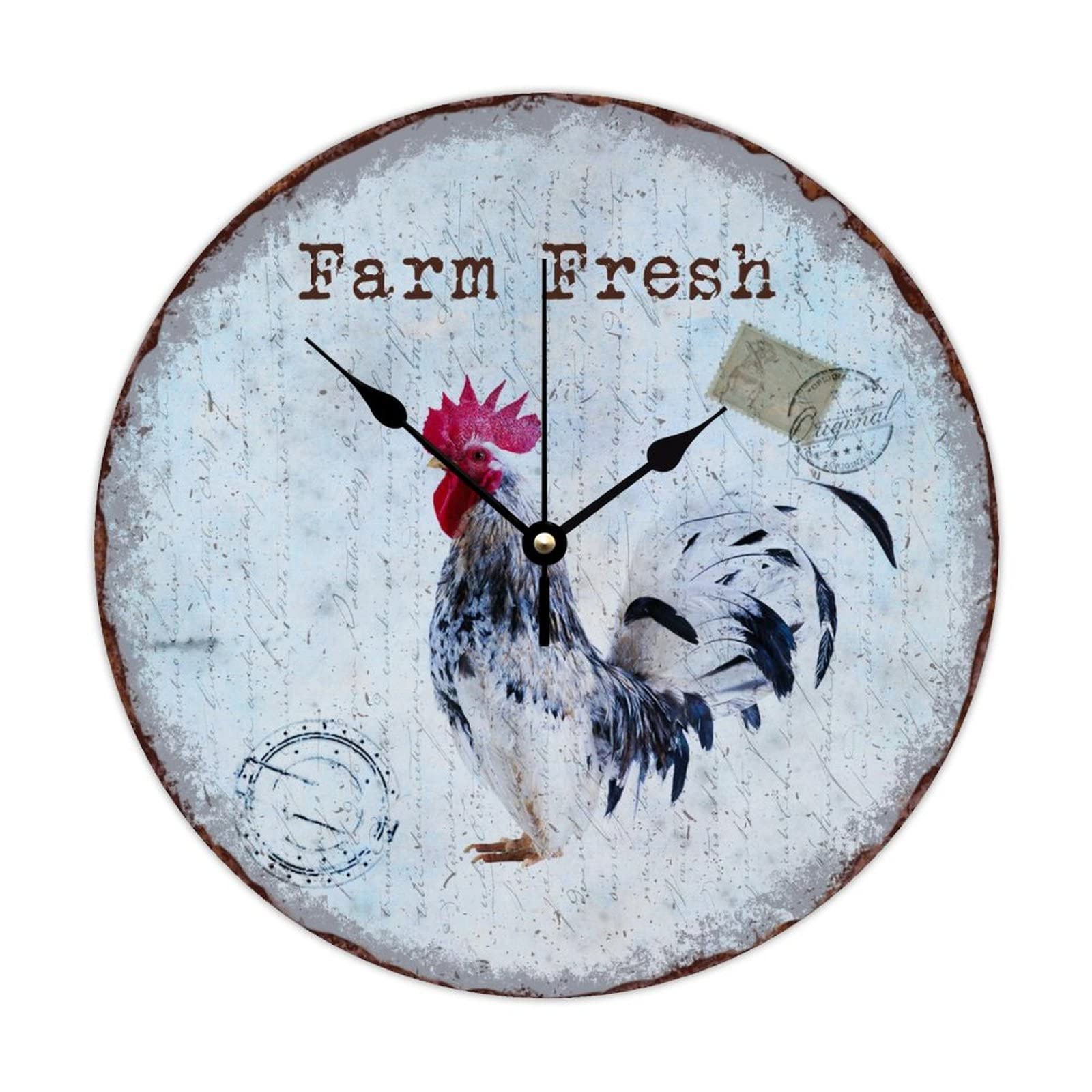 Horloges en forme de coq : habillez vos murs vides avec du bois