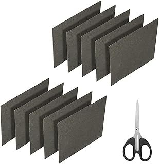 MECCANIXITY Waveguide Cover, 6"x6"x0.01" Mica Sheet, Mica Plates High Temperature 1050℃ Microwave Oven Repair Parts with Scissor for Microwave Oven, 10 Pack