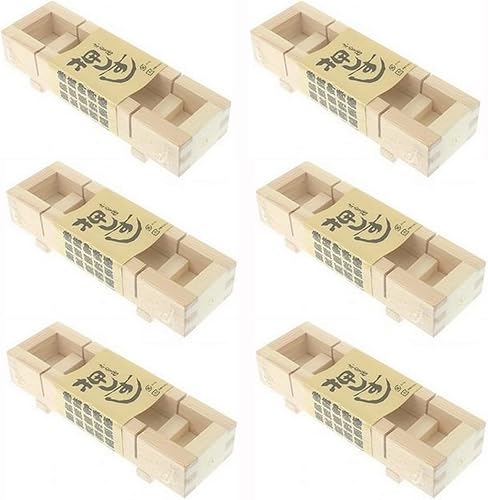 Miniatura 9 de JapanBargain 3131 Molde rectangular de madera Oshizushi Press Molde para Sushi Molde de Arroz, 7 x 4 pulgadas, 1 paquete