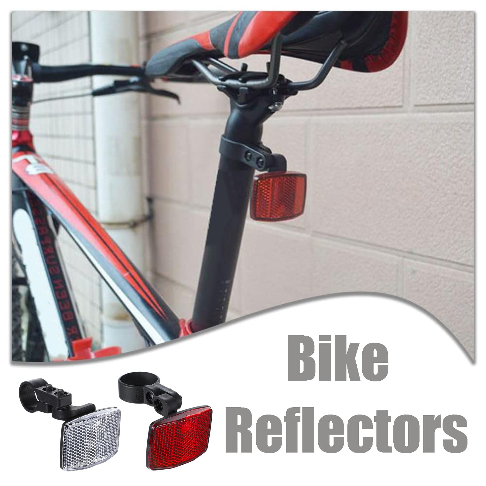 Funngy Speichenreflektoren Fahrrad,7 PCS Katzenaugen Fahrrad Rückstrahler Fahrrad Speichenreflektoren Fahrrad Katzenaugen Reflektoren Set für MTB E-Bike Kinderfahrrad Fahrradsicherheit Zubehör Sport & Freizeit