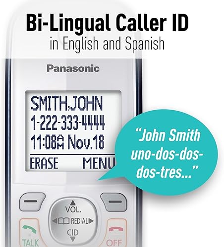 Miniatura 6 de Panasonic KX-TGD563A Link2Cell - Teléfono inalámbrico Bluetooth con asistencia de voz y contestador automático, 3 teléfonos (renovado)
