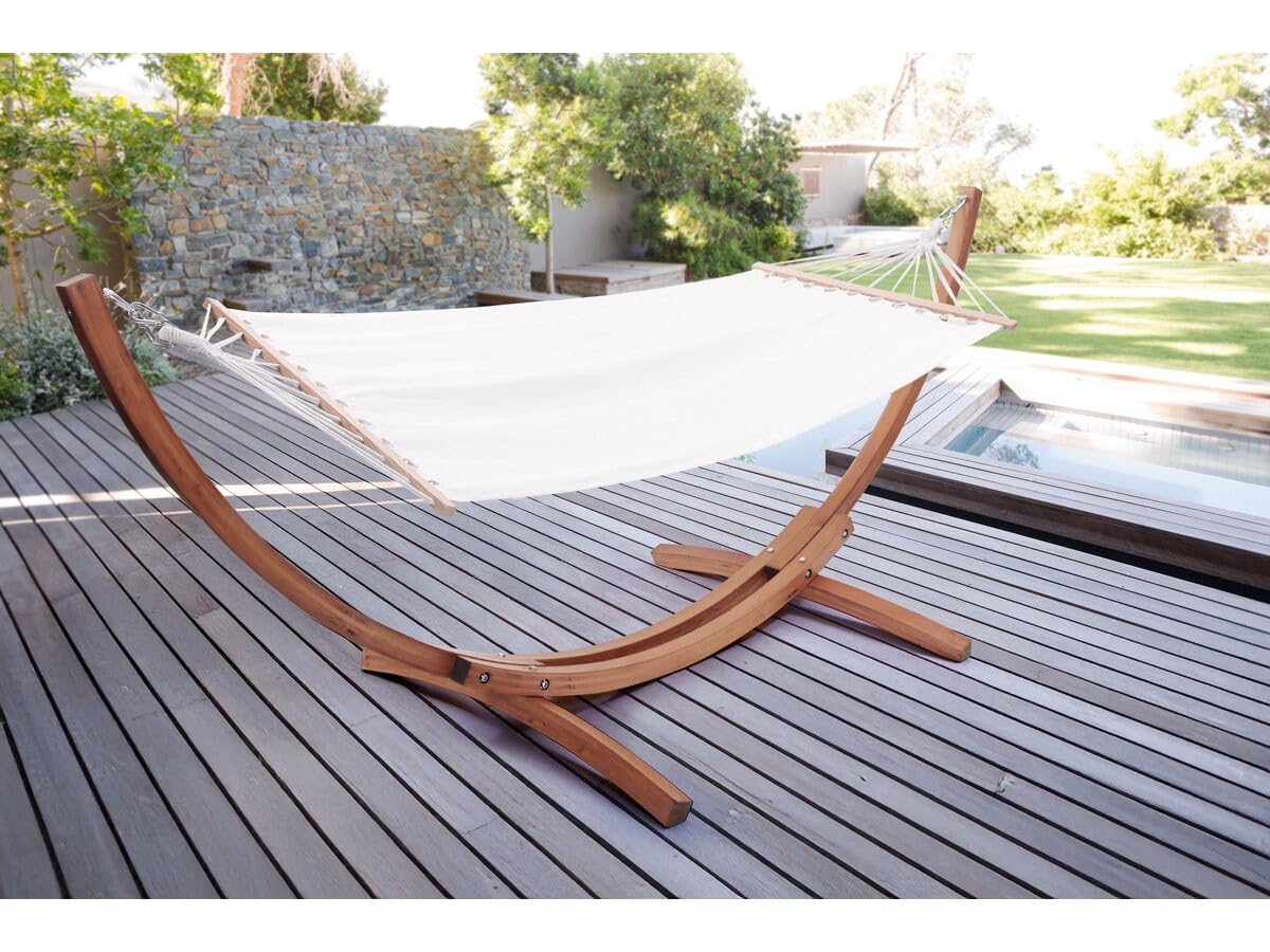 Hamaca de Madera con Lona de algodón Dallas - 3 m - Crudo