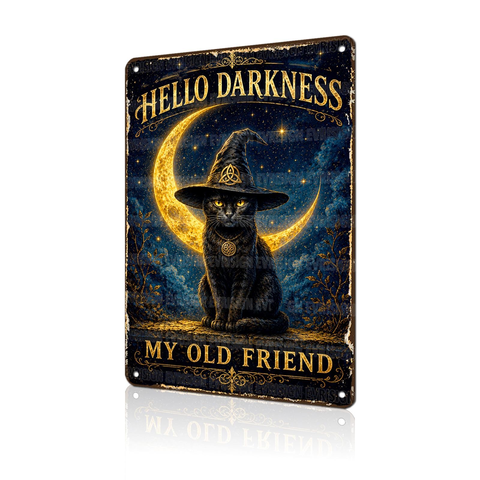 Photo 1 of EVRISIGN Halloween Metal Tin Sign 8x12 Inch
