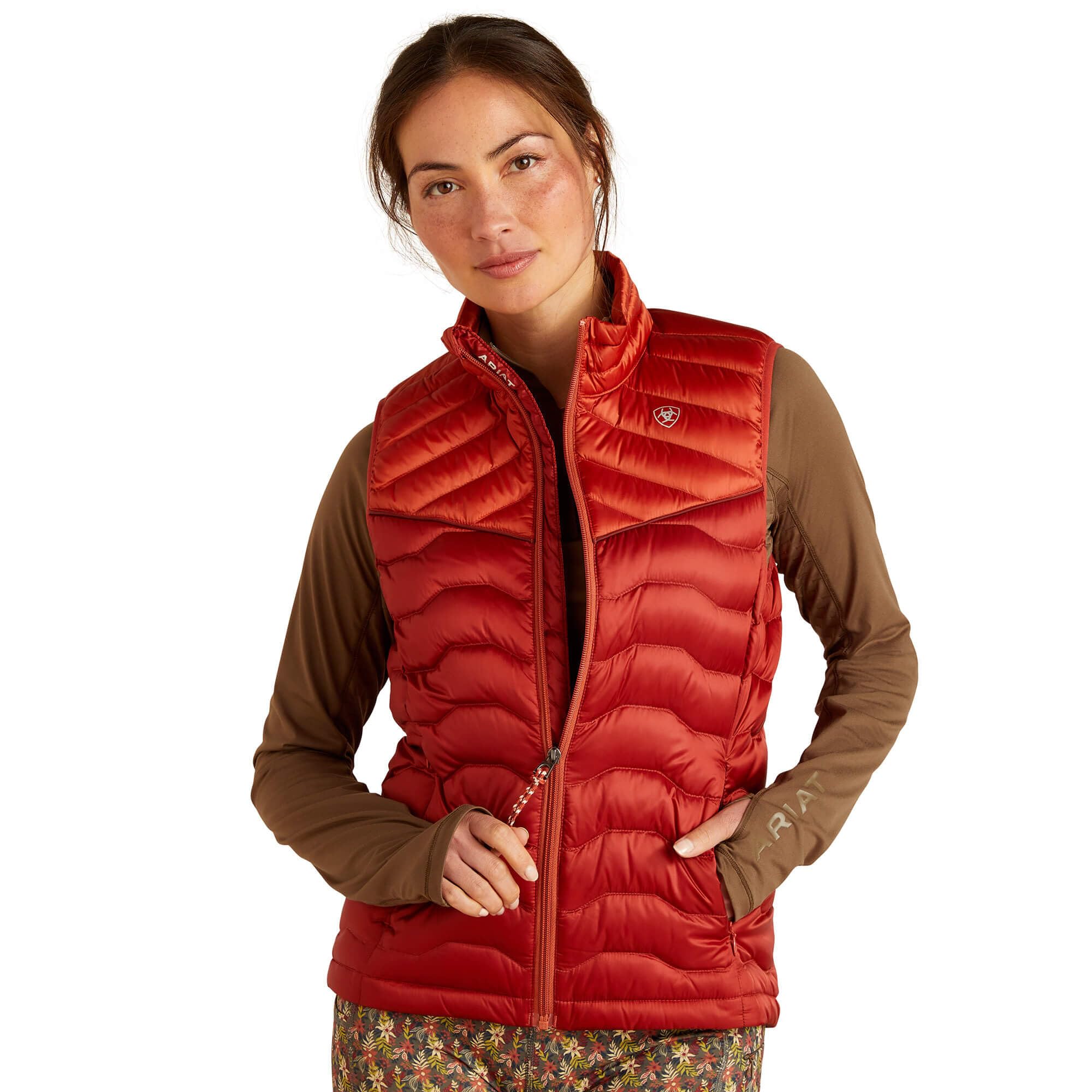 ARIAT Womens Ideal Down Vest Gilet - Navy Eclipse -