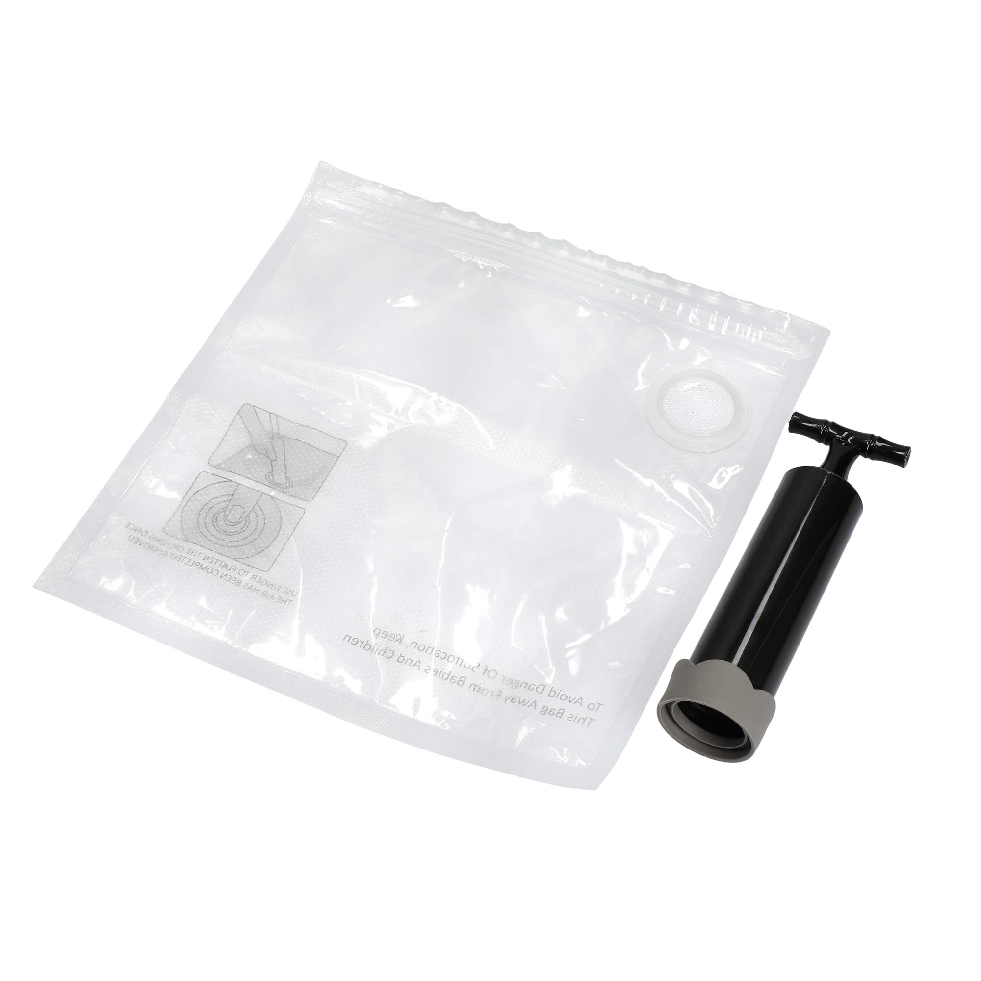 MasterClass Food Vacuum Sealer with 4 Reusable Food Bags, 24 x 24cm