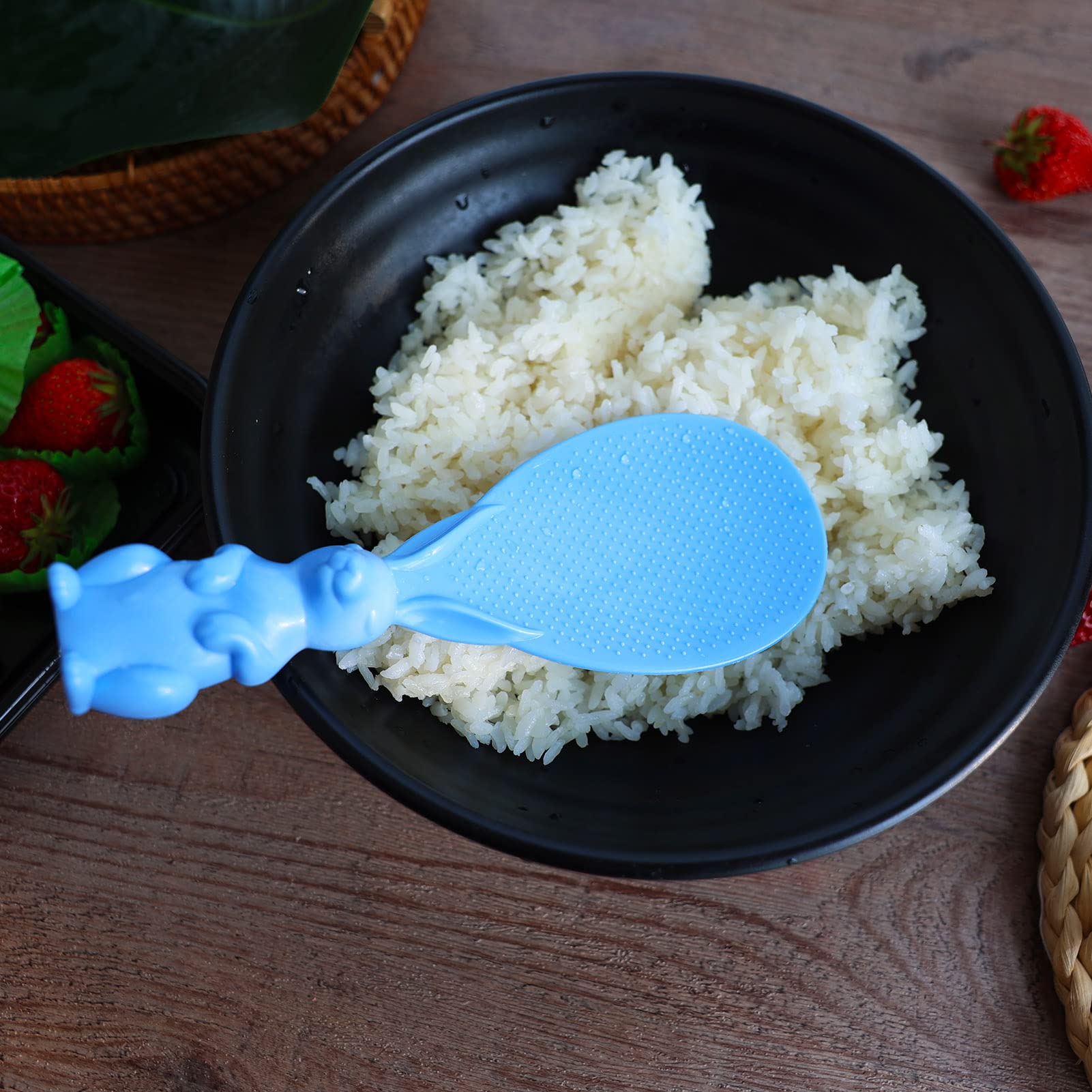 Lot De 2 Cuillères à Riz 3D En Forme De Lapin, 18 X 7 Cm (rose