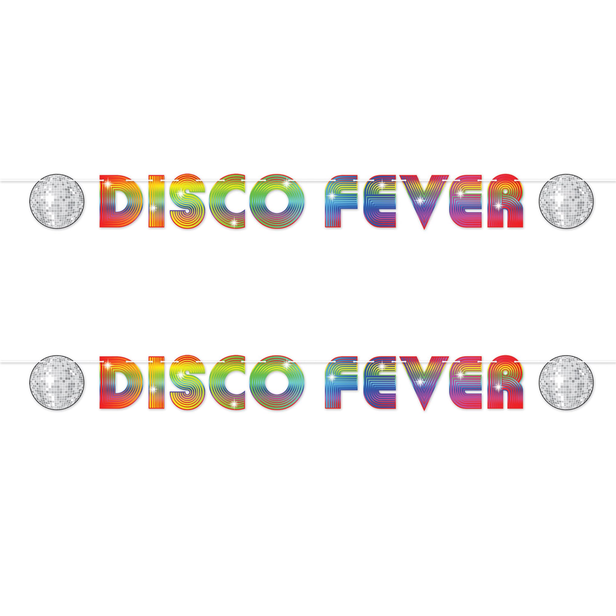 Torchons Disco Fever Beistle multicolores essuie-mains rétro 15x17 cm
