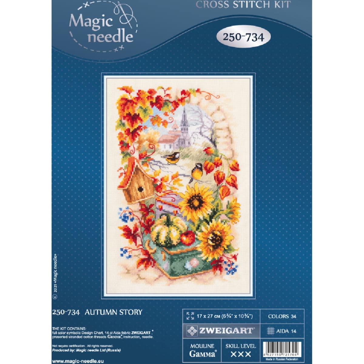 Magic Needle 100-250 ZW Kit pour Point de Croix Compté