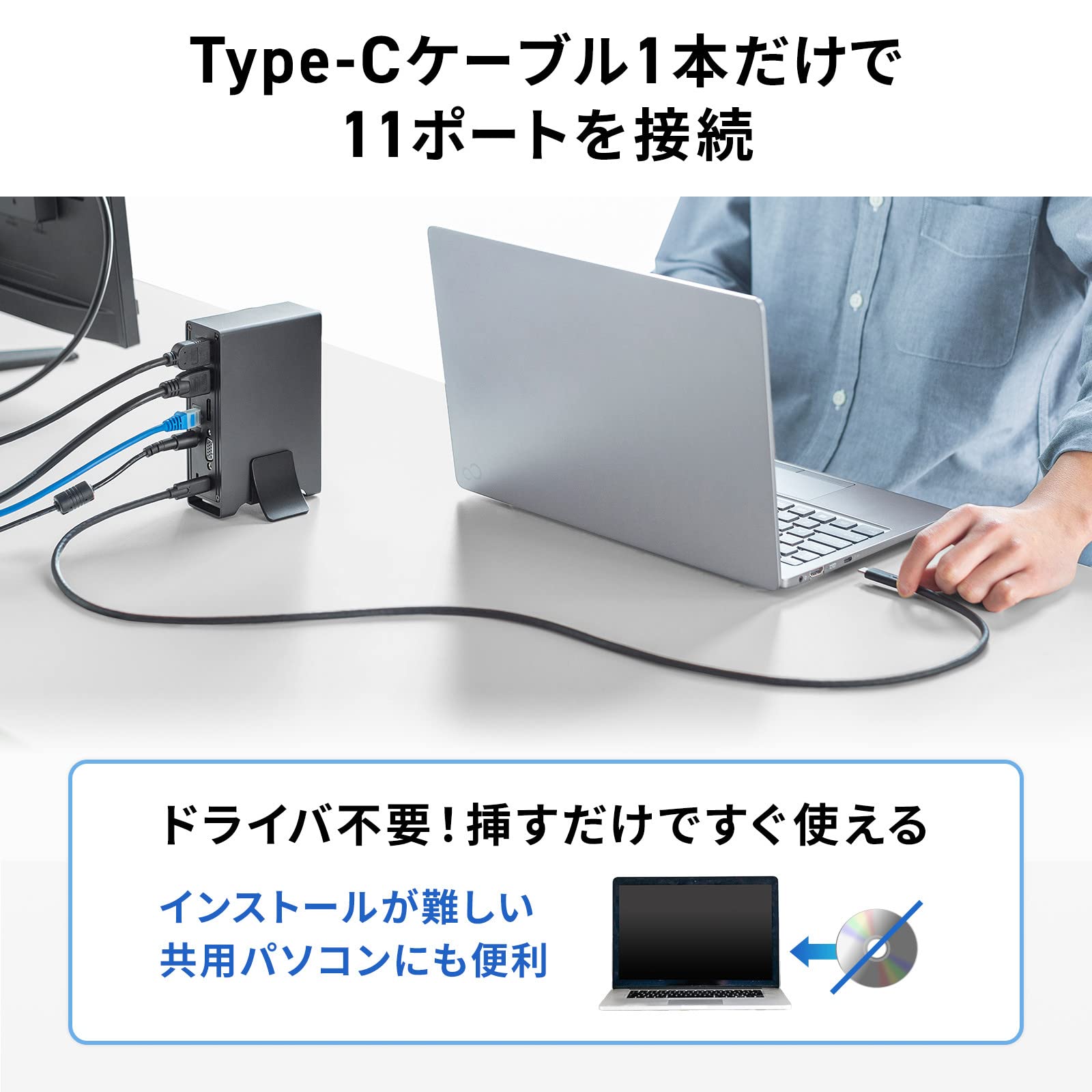 Amazon.co.jp: サンワサプライ アウトレット ドッキングステーション