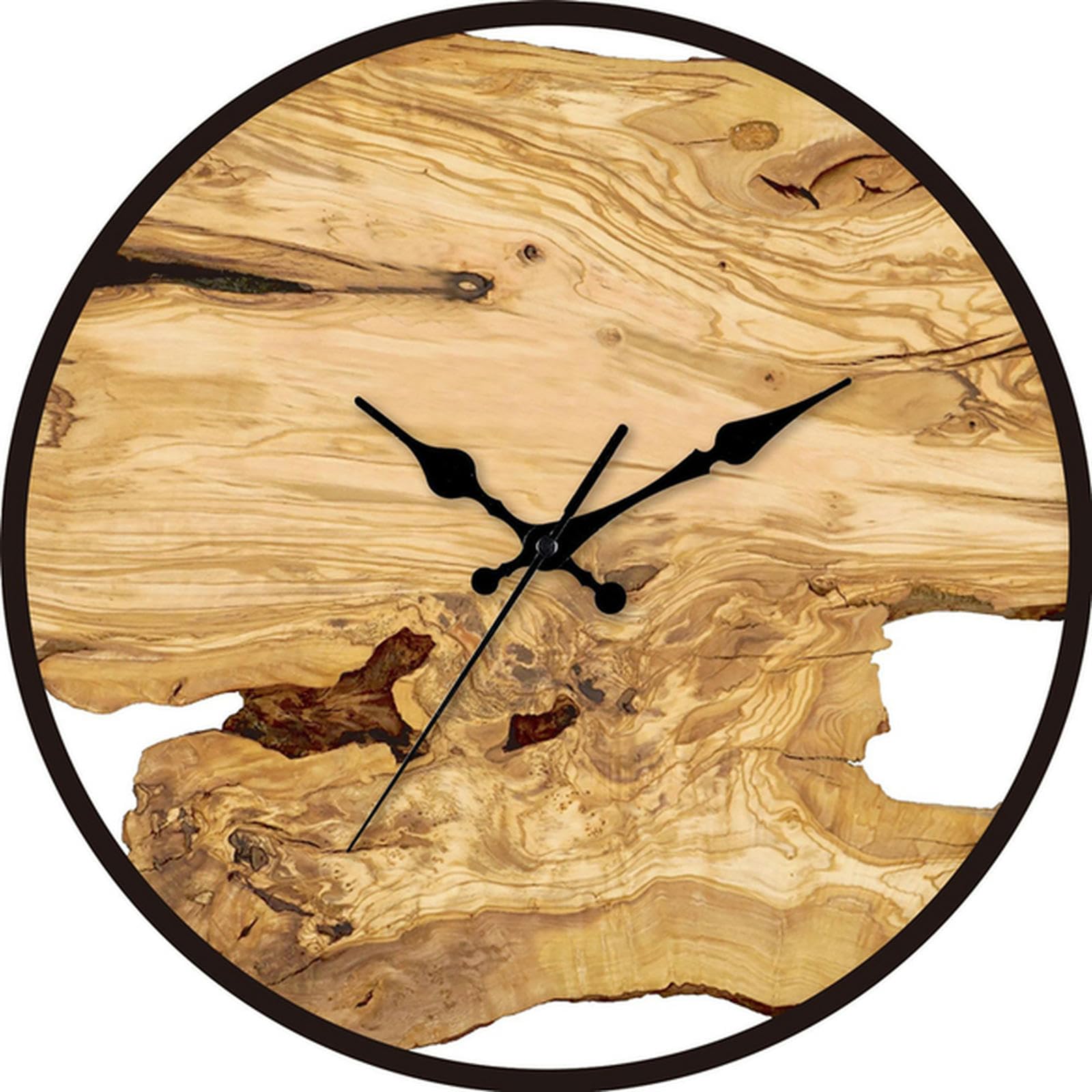 Horloge murale design minimaliste en bois pour décoration maison moderne et salon