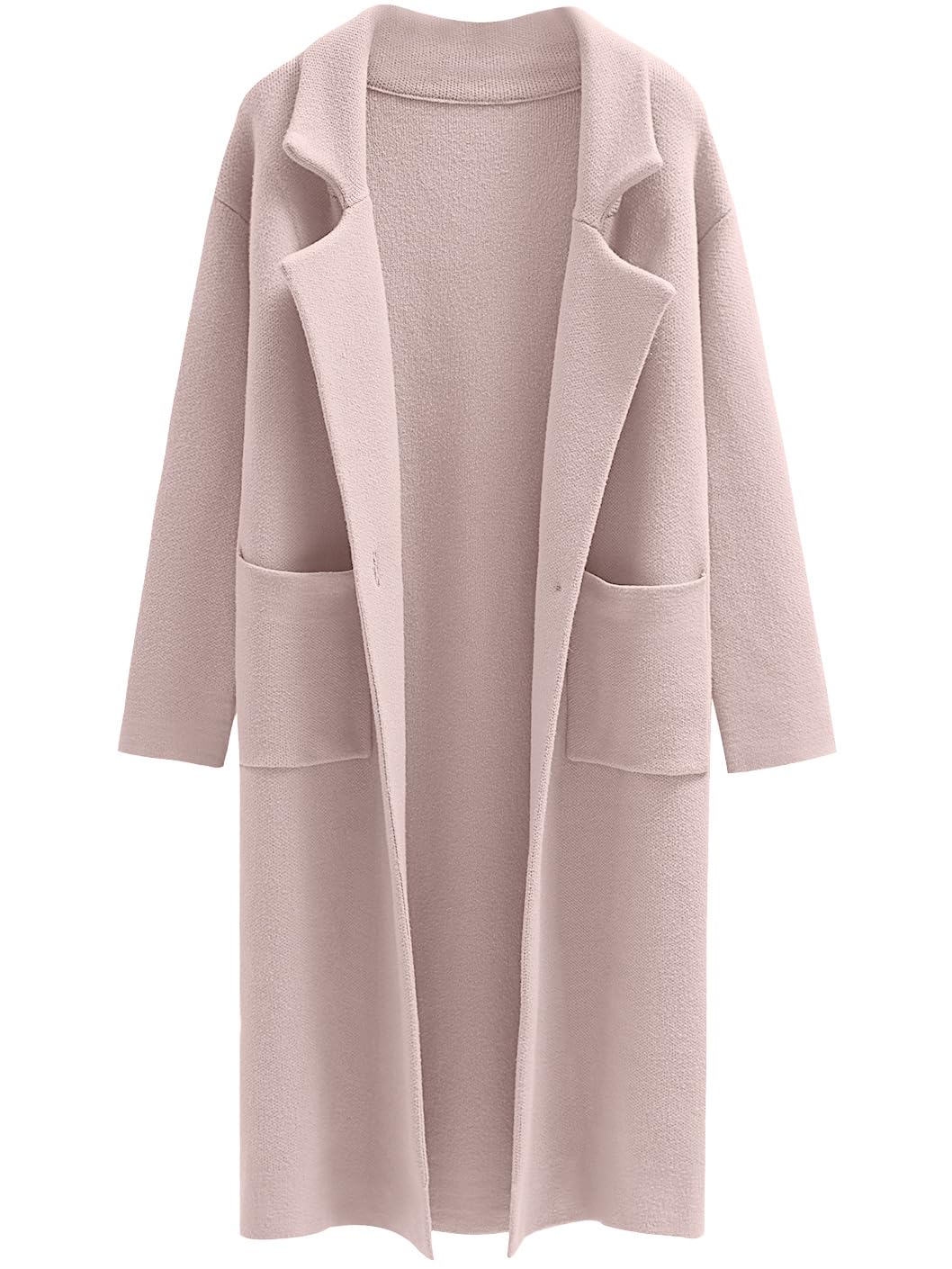 (Size XL) ANRABESS Women's Open Front Coatigan Jackets Long Knit Cardigan Sweaters 2024 Fall Fashion Sweater Blazer Coats