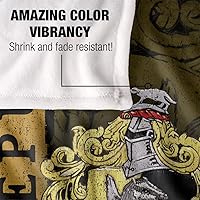 Vista 4 de Manta de Harry Potter, 50 x 60 pulgadas, diseño de Harry Potter House Crest Hufflepuff sedoso al tacto, manta súper suave