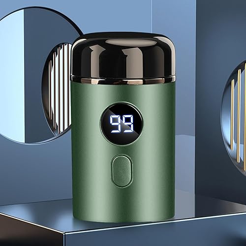 Miniatura 4 de Almencla Afeitadora de viaje para hombre, afeitadora portátil extraíble, mini afeitadora para regalos del día del padre, recortar uso en automóvil,