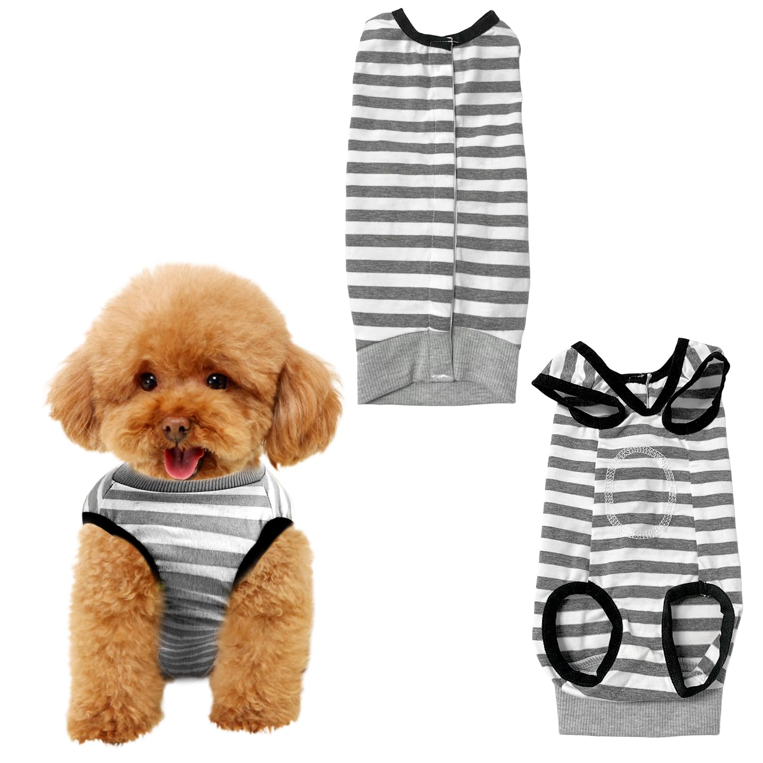 Bodysuit After Surgery Soft Recovery Suit Leak Protection Protective Suit (1Pc-M), Dog Bodysuit*1 M