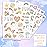Waterproof Temporary Tattoos - 118pcs Groovy Fake Tattoo for Kids Birthday Party Supplies, Star Unicorn Smiley Rainbow Flower Candy Crown Arts and Crafts for Boys or Girls 6 7 8 9 10 11 12 years old