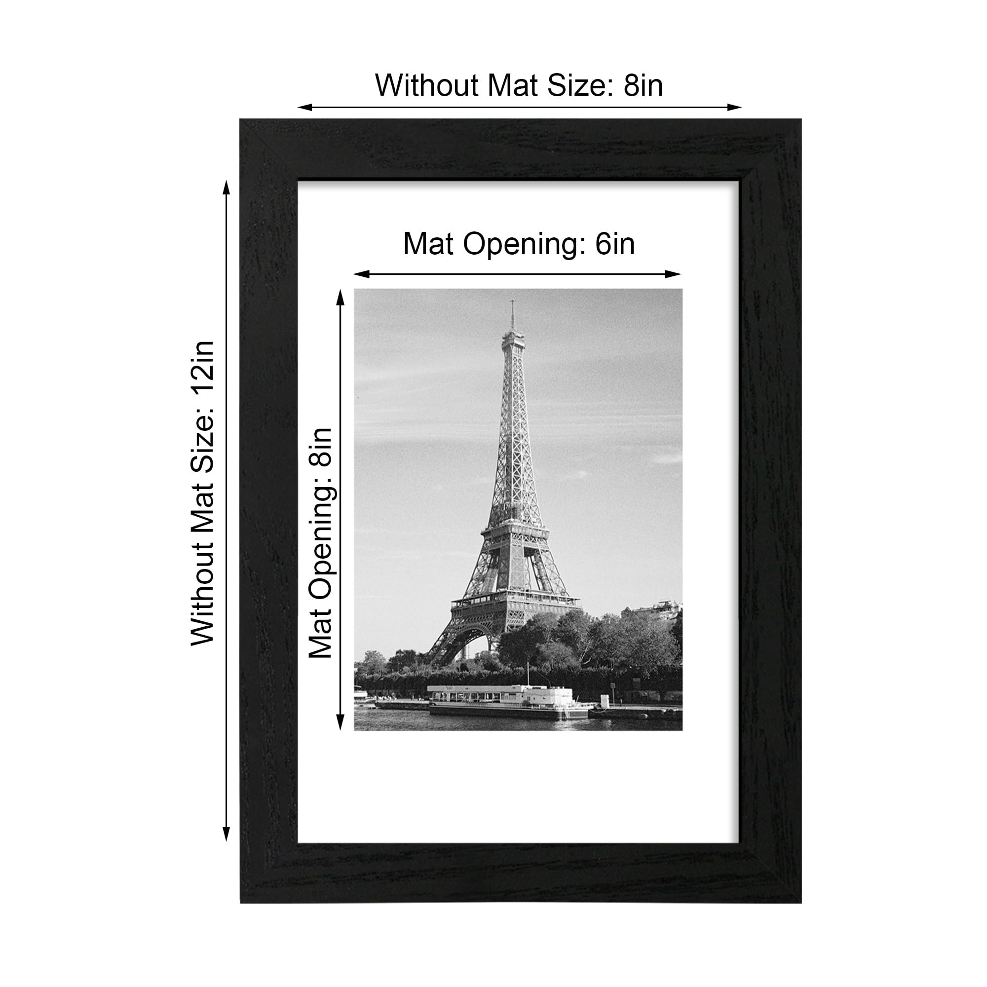 Amazon.co.jp: iRahmen 8x12 写真フレーム 4枚セット HDガラス付き