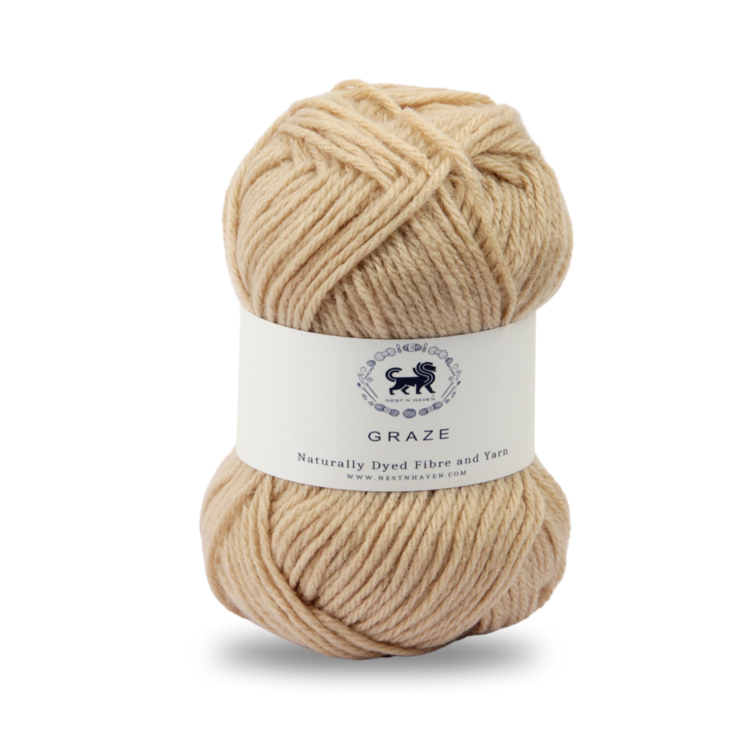 Nestnhaven Acrowools Graze Hand Knitting and Crochet Yarn. Pack of 1 Ball - 100gms. Shade no - NNHG004 (Beige) (B0CQS16CLM) Amazon Price History, Amazon Price Tracker