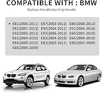 Vista 7 de AIRSPEED de fibra de carbono para BMW Funda de mango de freno de mano Compatible con BMW 1 2 3 4 Series E90 E91 E92 Z4 E85 E86 E87 E81 E82 E87 E88