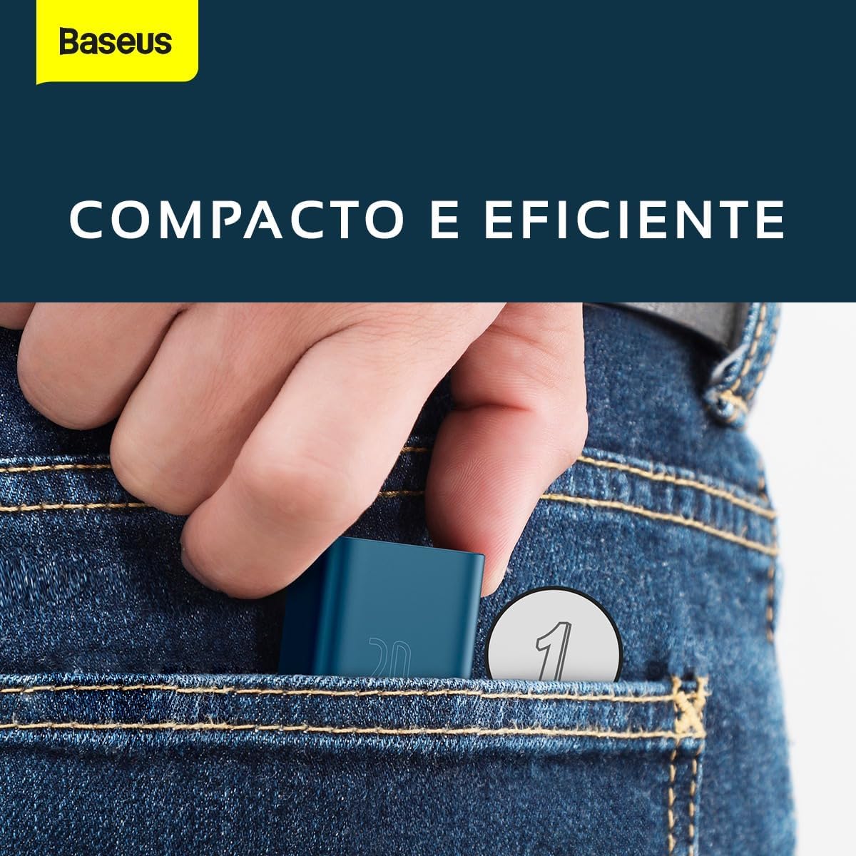 Carregador de Parede Tipo C Baseus Super Quick Charger 20W (Azul)