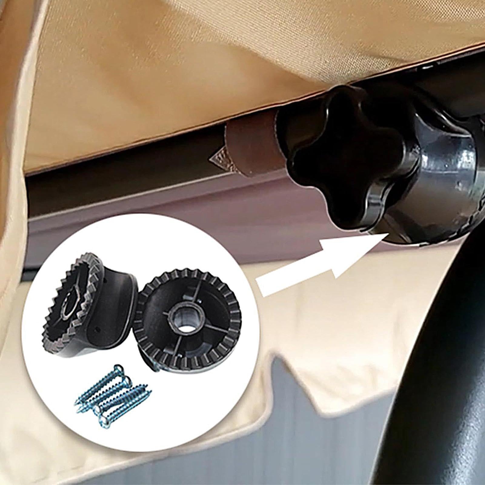 Support d'auvent pour balancelle – Pièce de rechange pour patio, construction en métal ABS antirouille, outil de réparation d'extérieur robuste | Accessoire d'entretien pour balancelle pour jardin