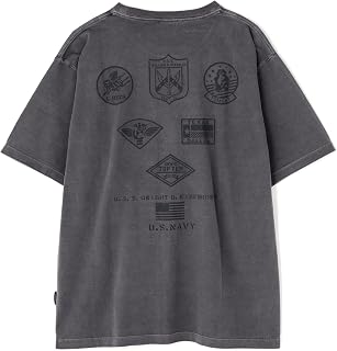 [アヴィレックス] 直営店限定 FADE WASH TOP GUN T-SHIRT フェイドウォッシュ トップガン 半袖 Tシャツ メンズ 783-5234032