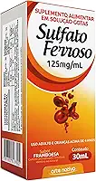 Sulfato Ferroso Arte Nativa 30ml Sabor Framboesa Suplemento em Gotas Reposição Ferro
