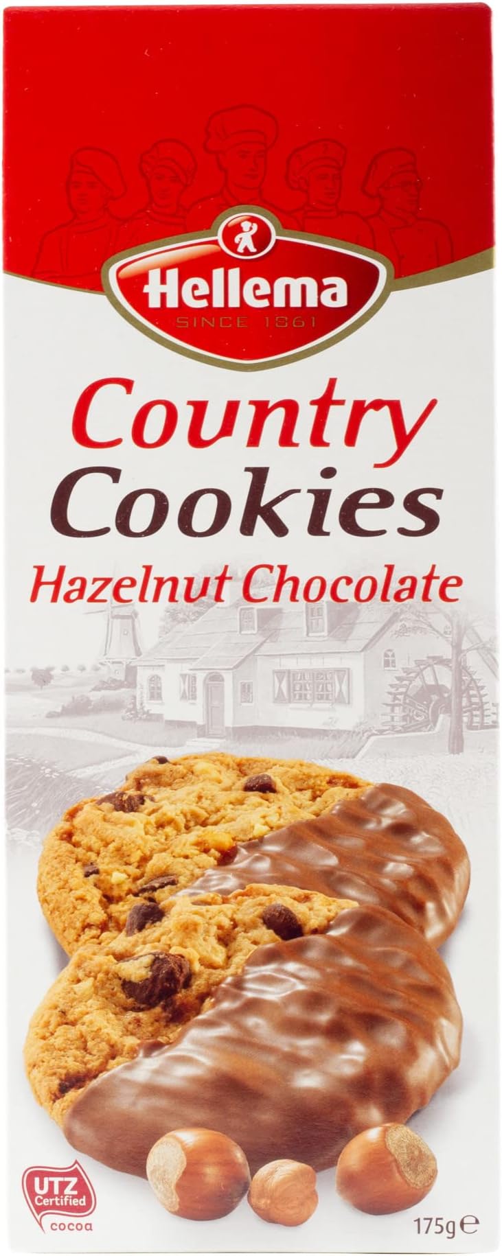 Hellema country cookies hazelnut, 175 g