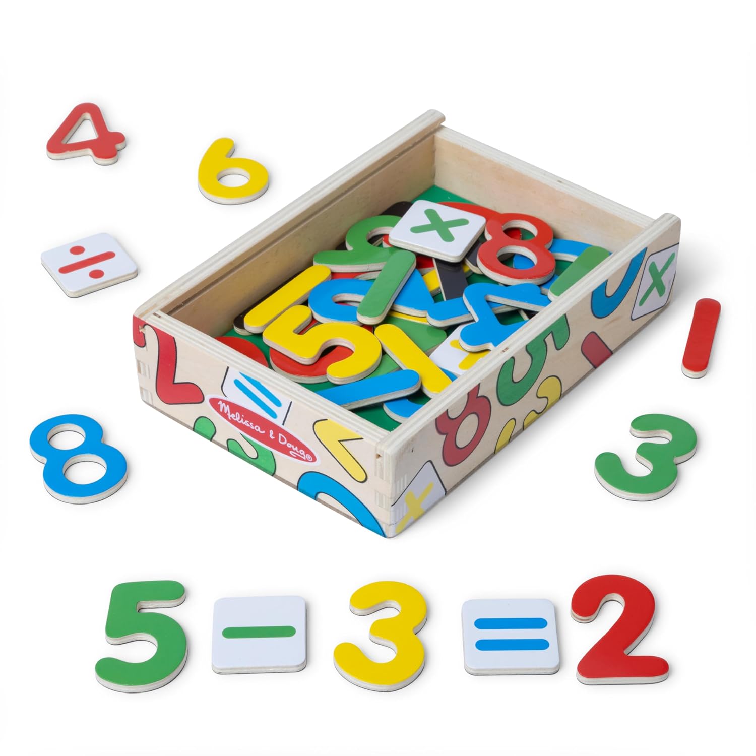 Melissa & Doug 52 Wooden Alphabet Magnets in a Box - Uppercase and Lowercase Letters, view 11