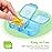 AUVON XL Weekly Pill Organizer 2 Times a Day with Large Opening for Easy Filling, AM PM Pill Box 7 Day in Rainbow Colors, Portable Travel Pill Case for Medication, Vitamins, Fish Oils, Supplements